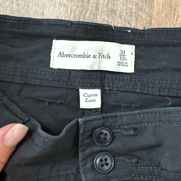 Abercrombie & Fitch Black Cargo Pants - Picture 2 of 3